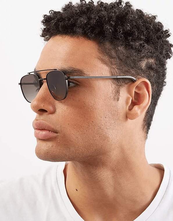 Alex / Black Green & Grey Gradient Lens - Shade Files
